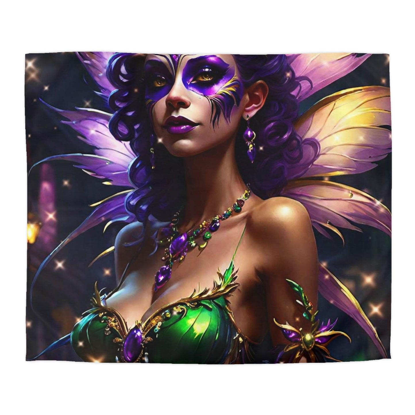 EYNA Emporium - "Mardi Gras Fairy Cabaret " Microfiber Duvet Cover