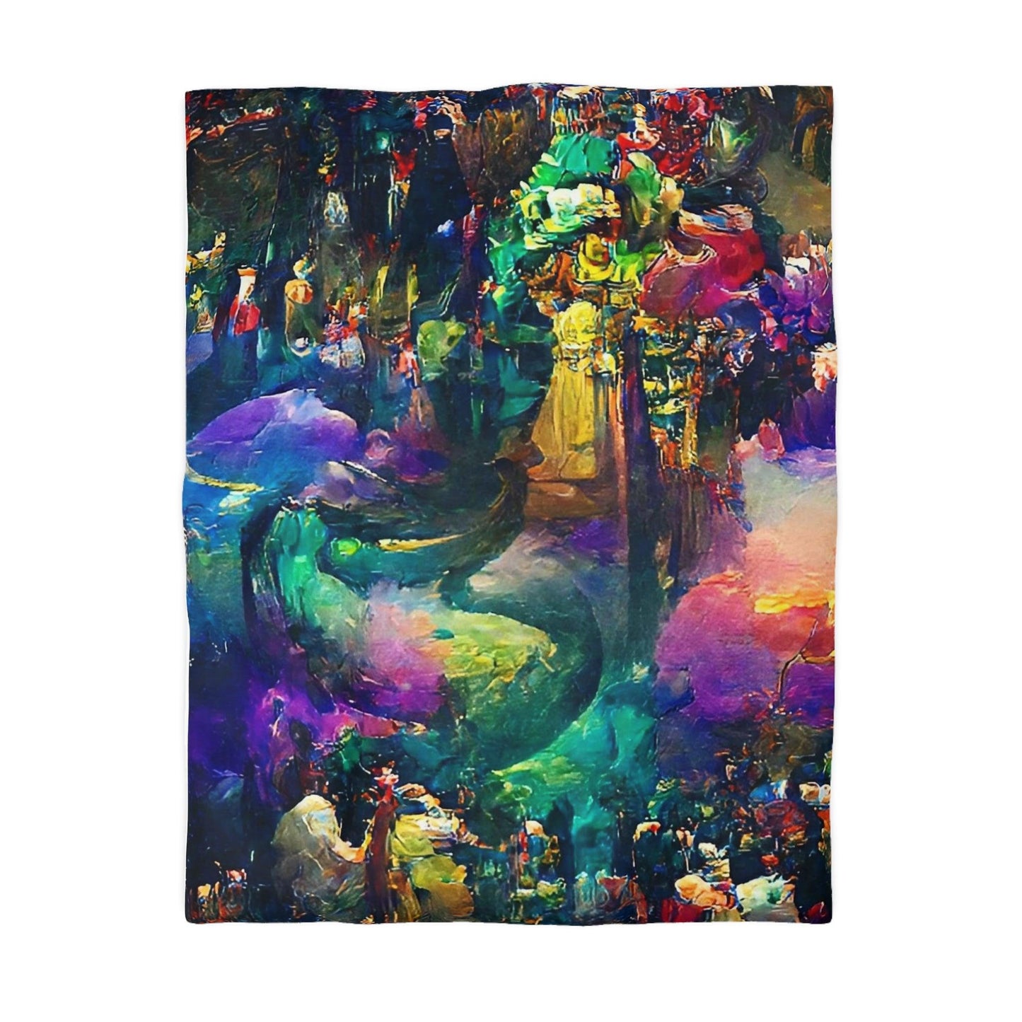 EYNA Emporium - "Mardi Gras Fantasy" Microfiber Duvet Cover