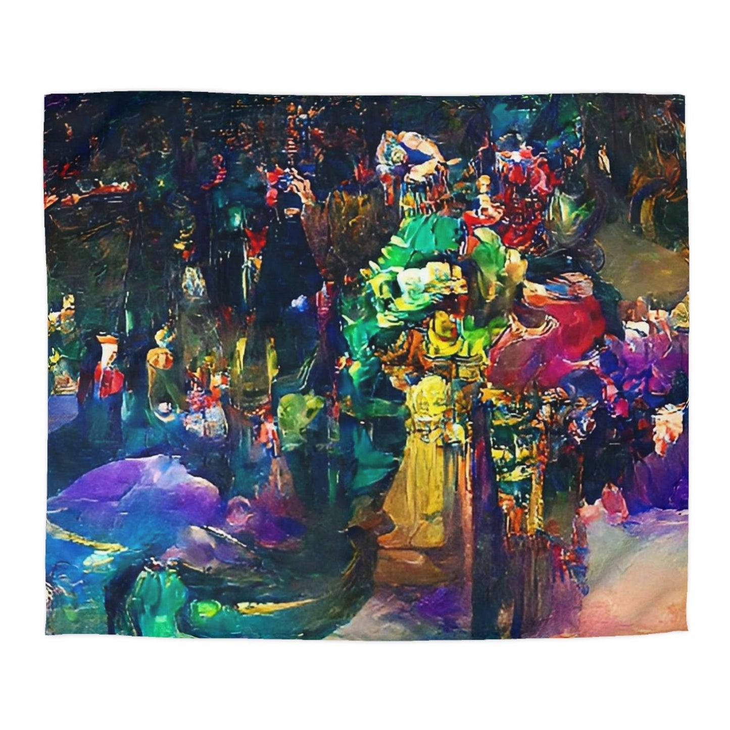 EYNA Emporium - "Mardi Gras Fantasy" Microfiber Duvet Cover