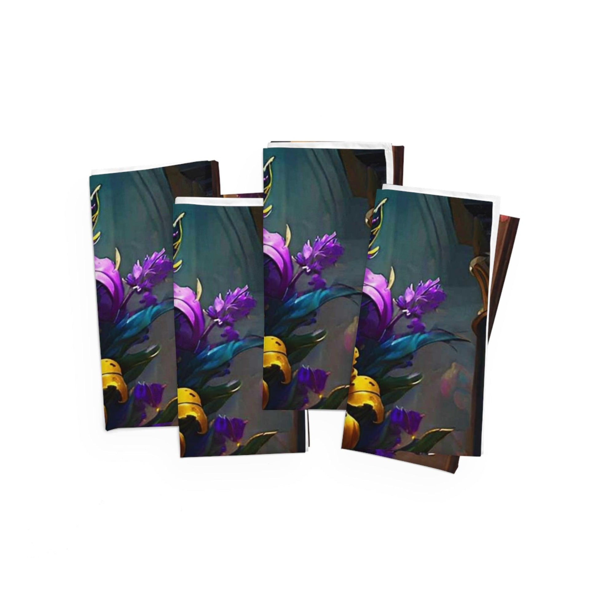 EYNA Emporium - "Mardi Gras Vase" Broadcloth Napkins