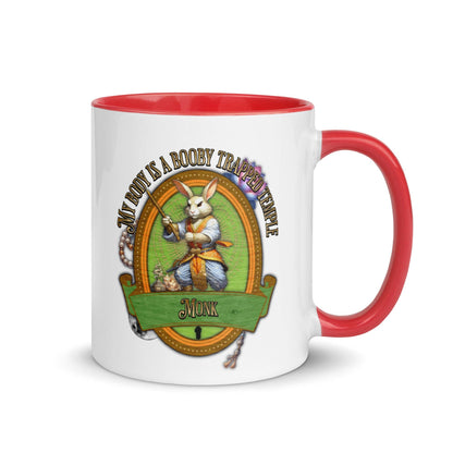 EYNA Emporium - "My Body is a Booby Trapped Temple" Monk Two-Toned Color Mug