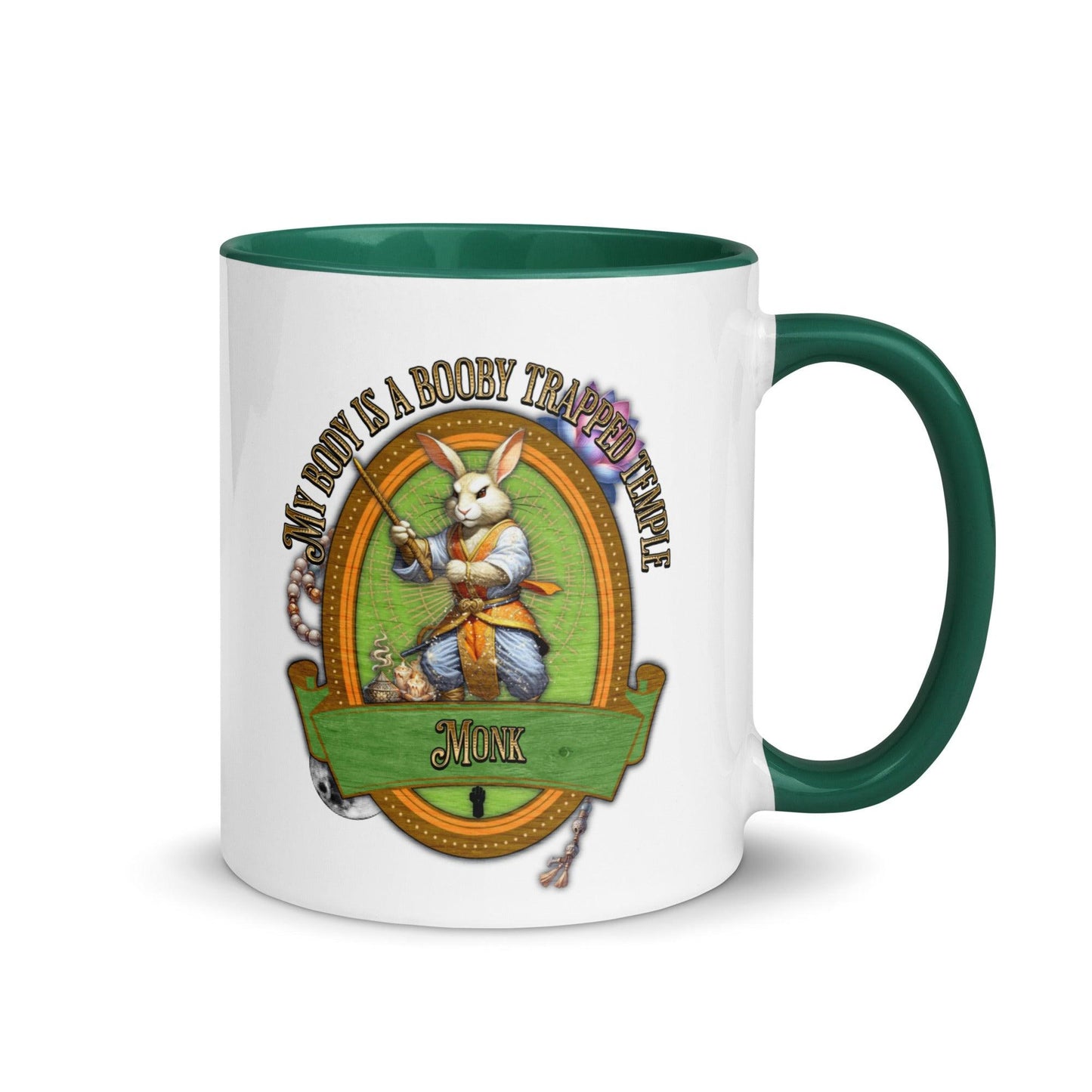 EYNA Emporium - "My Body is a Booby Trapped Temple" Monk Two-Toned Color Mug