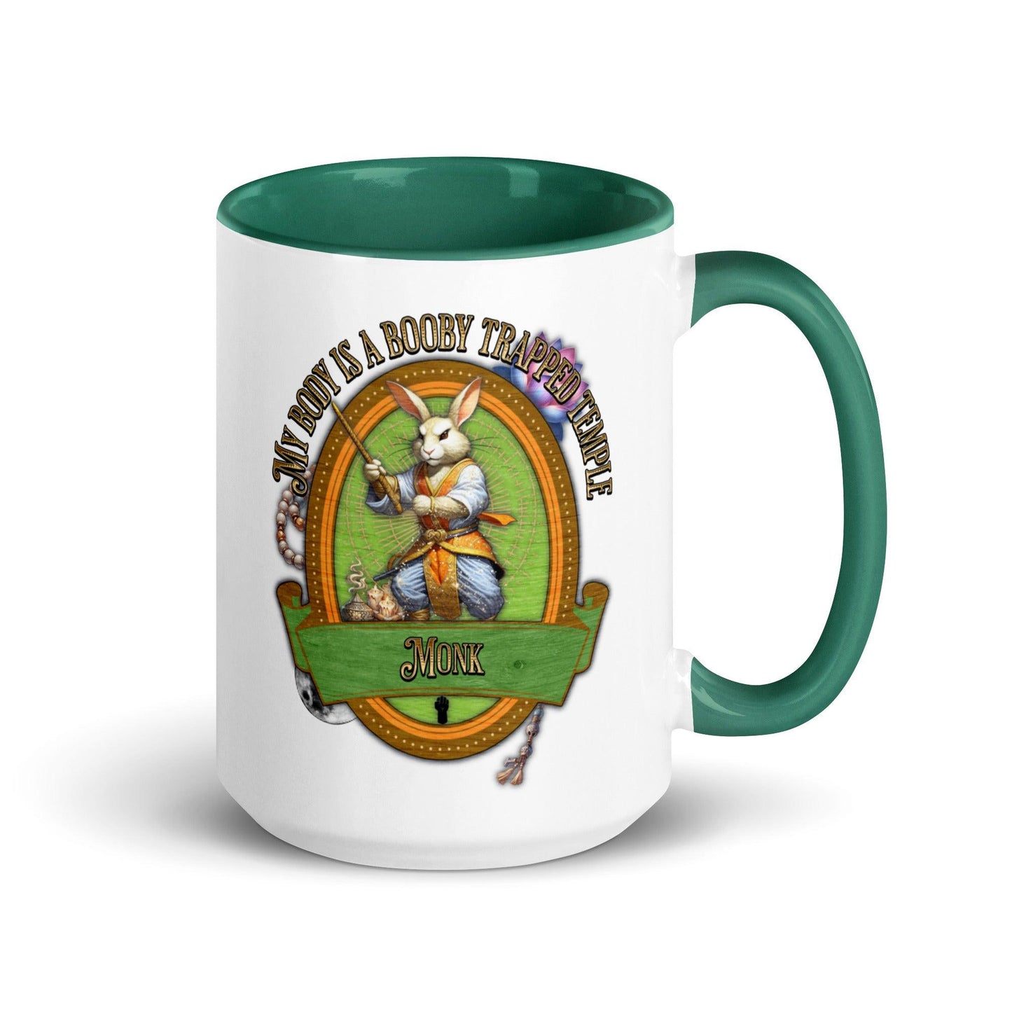 EYNA Emporium - "My Body is a Booby Trapped Temple" Monk Two-Toned Color Mug