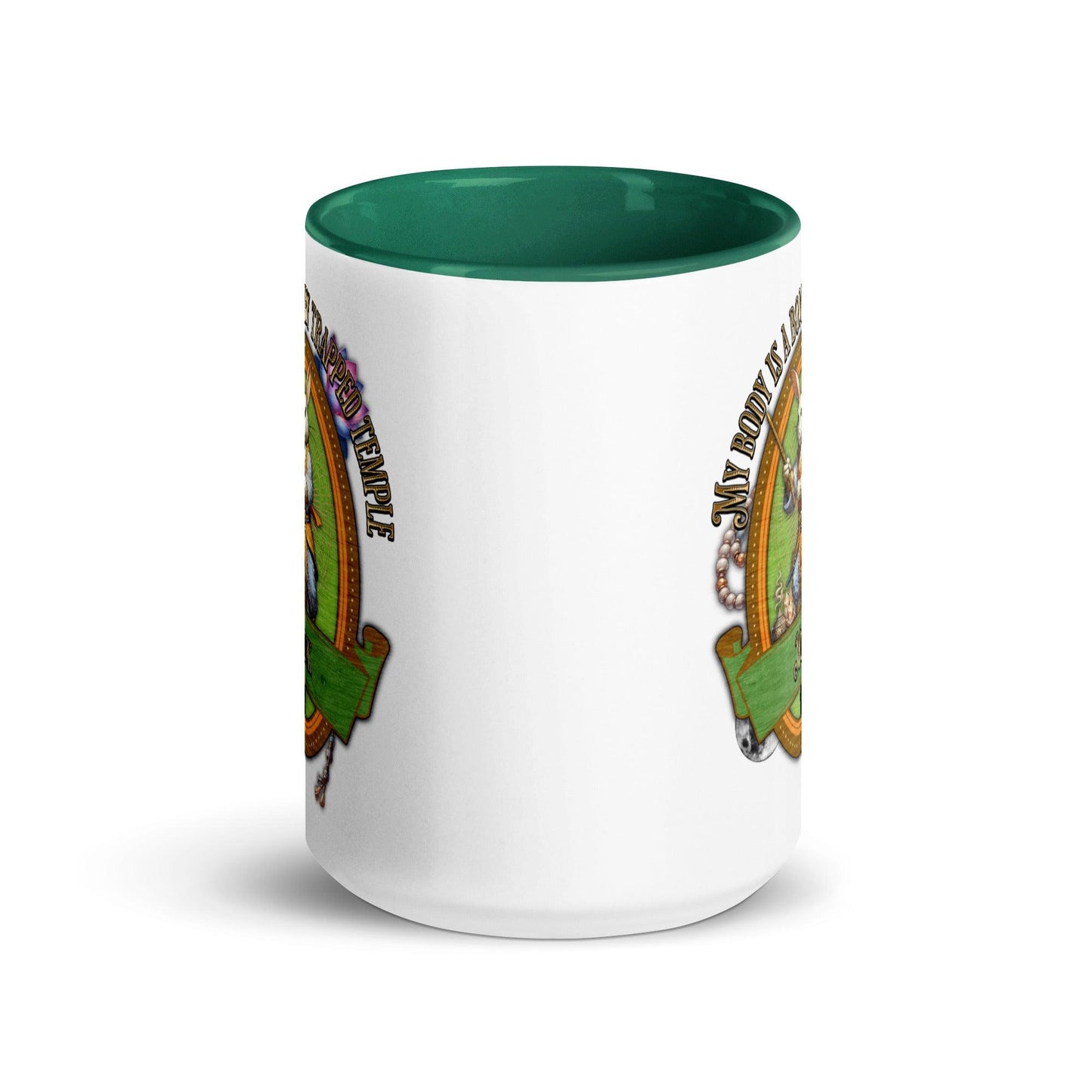 EYNA Emporium - "My Body is a Booby Trapped Temple" Monk Two-Toned Color Mug