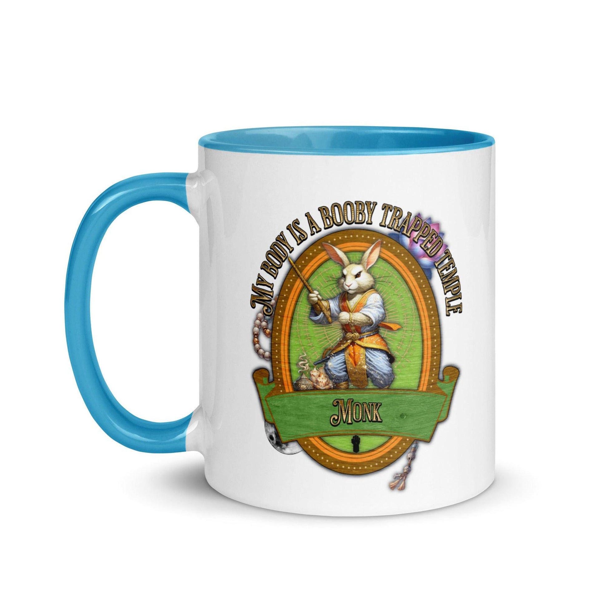 EYNA Emporium - "My Body is a Booby Trapped Temple" Monk Two-Toned Color Mug