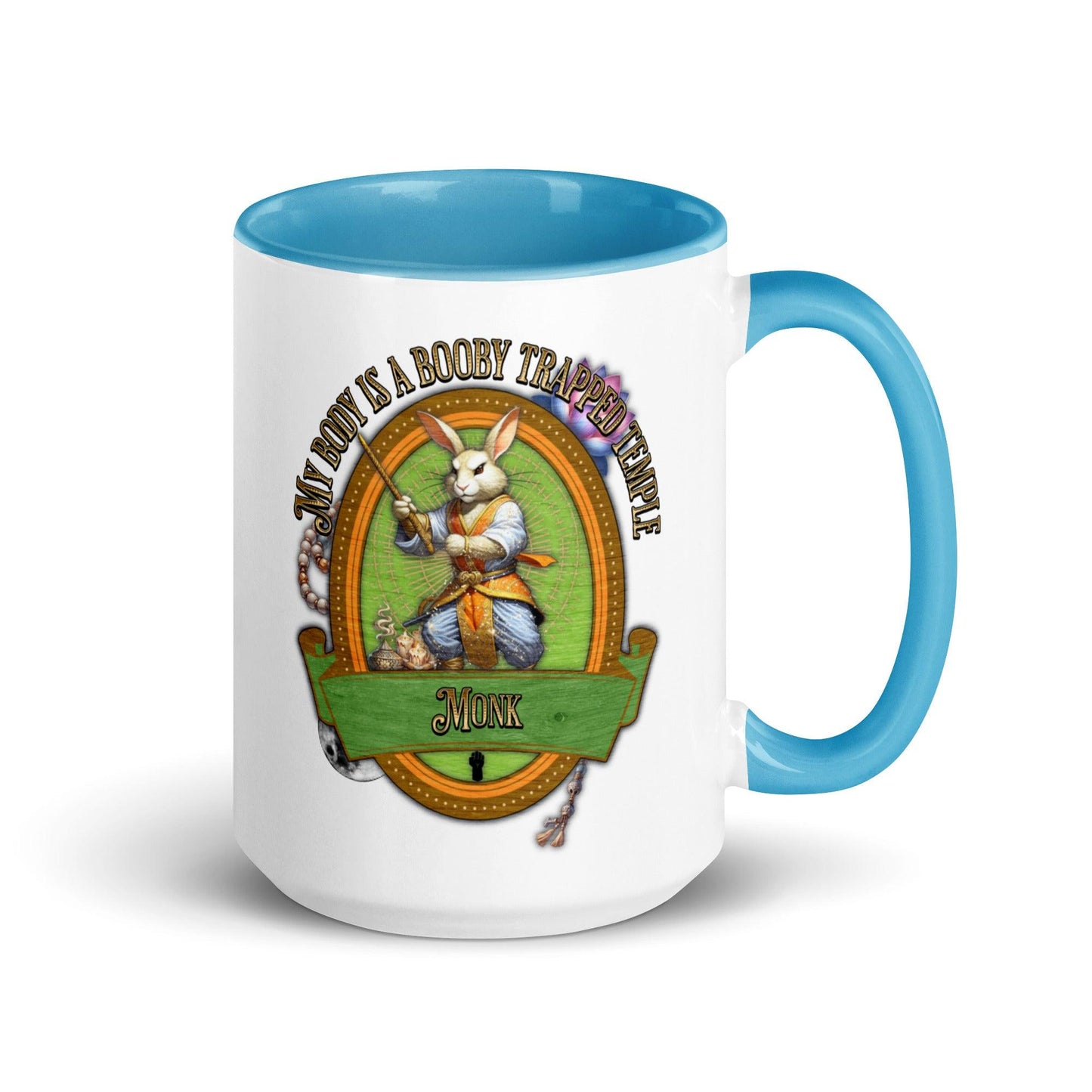 EYNA Emporium - "My Body is a Booby Trapped Temple" Monk Two-Toned Color Mug