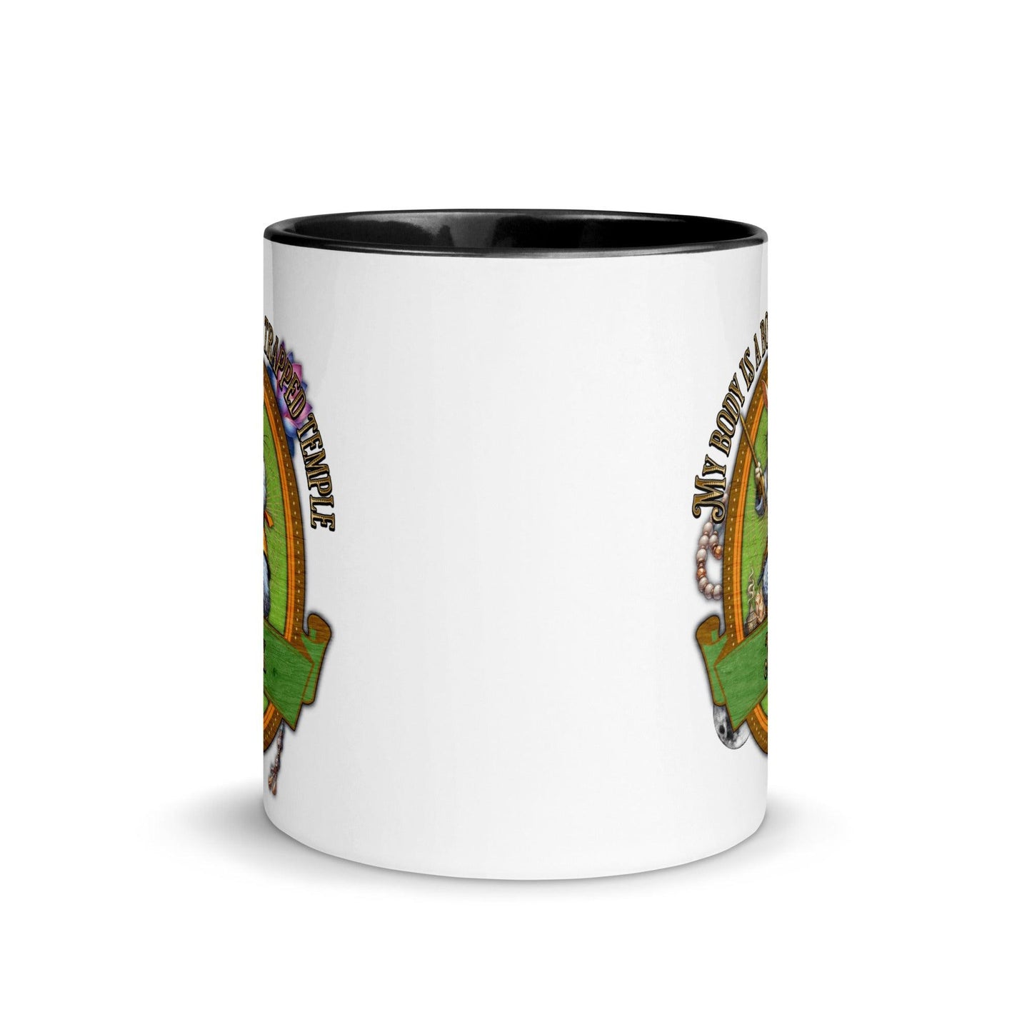 EYNA Emporium - "My Body is a Booby Trapped Temple" Monk Two-Toned Color Mug