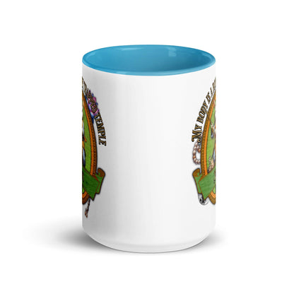 EYNA Emporium - "My Body is a Booby Trapped Temple" Monk Two-Toned Color Mug