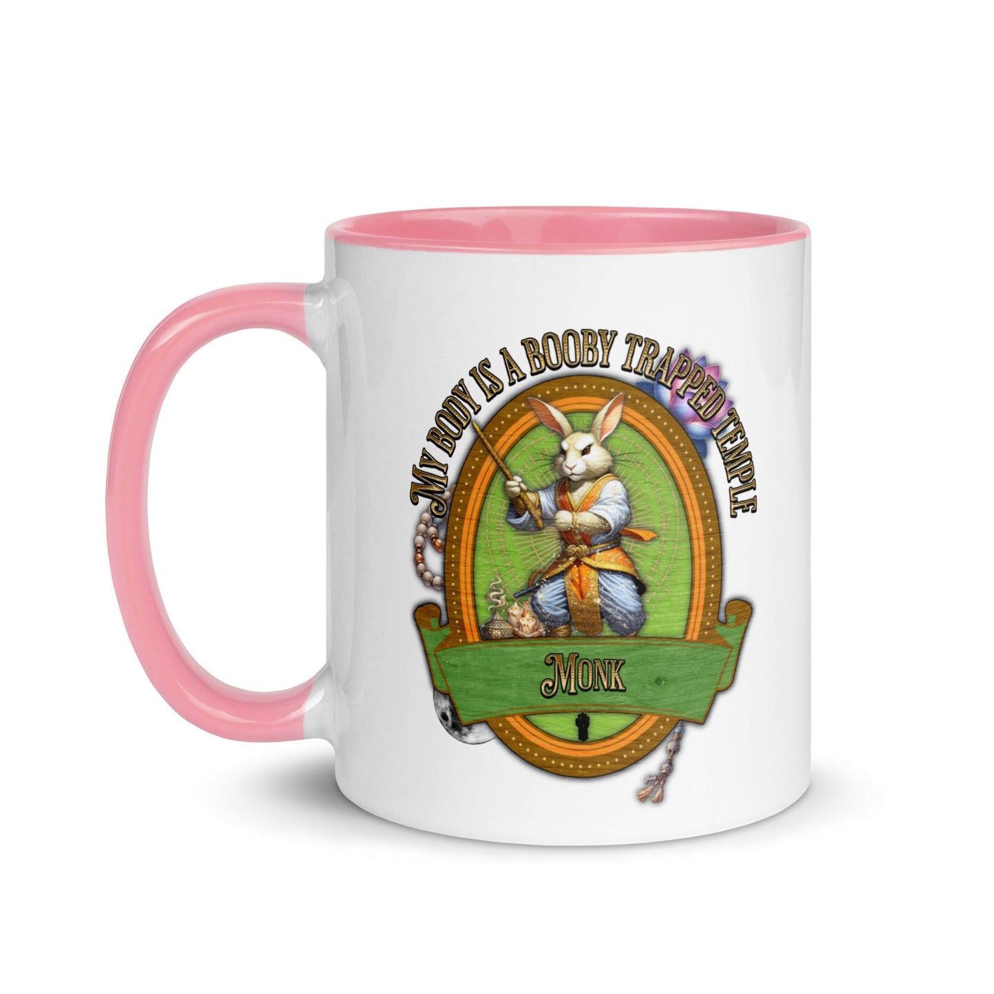 EYNA Emporium - "My Body is a Booby Trapped Temple" Monk Two-Toned Color Mug