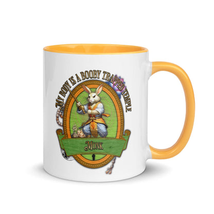 EYNA Emporium - "My Body is a Booby Trapped Temple" Monk Two-Toned Color Mug