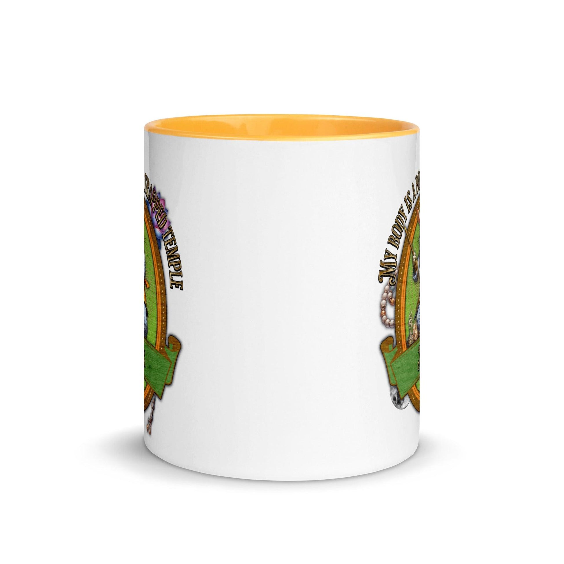 EYNA Emporium - "My Body is a Booby Trapped Temple" Monk Two-Toned Color Mug