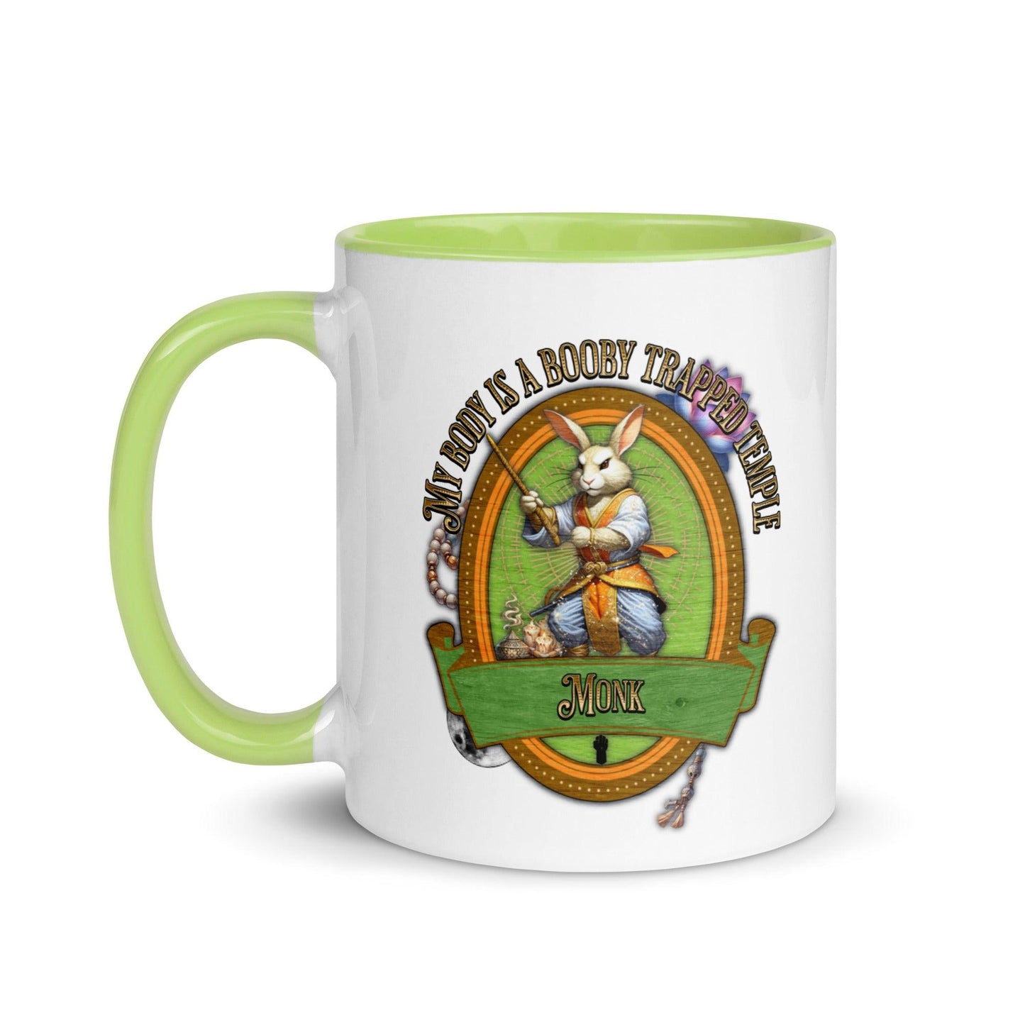 EYNA Emporium - "My Body is a Booby Trapped Temple" Monk Two-Toned Color Mug