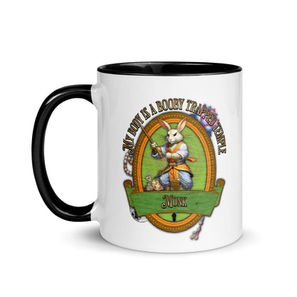 EYNA Emporium - "My Body is a Booby Trapped Temple" Monk Two-Toned Color Mug