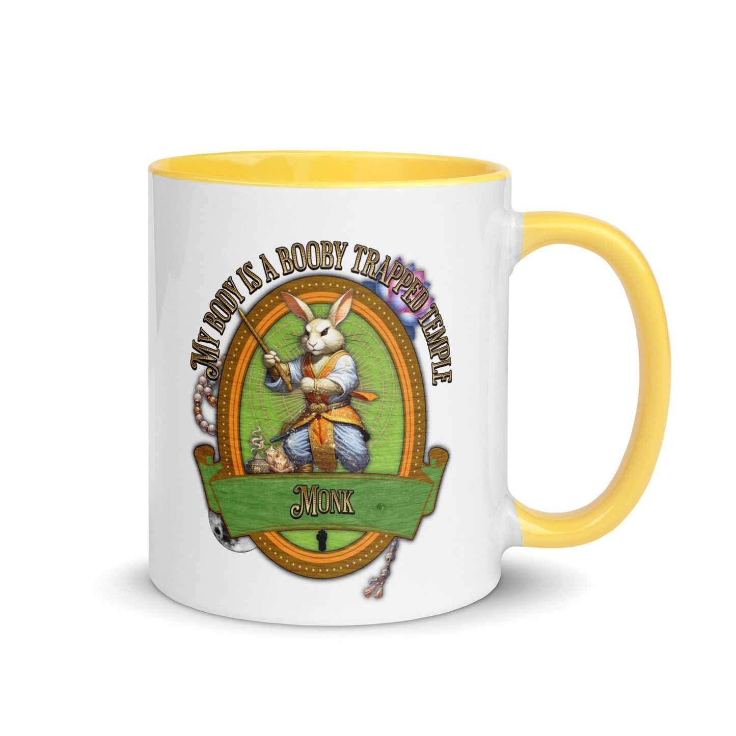 EYNA Emporium - "My Body is a Booby Trapped Temple" Monk Two-Toned Color Mug