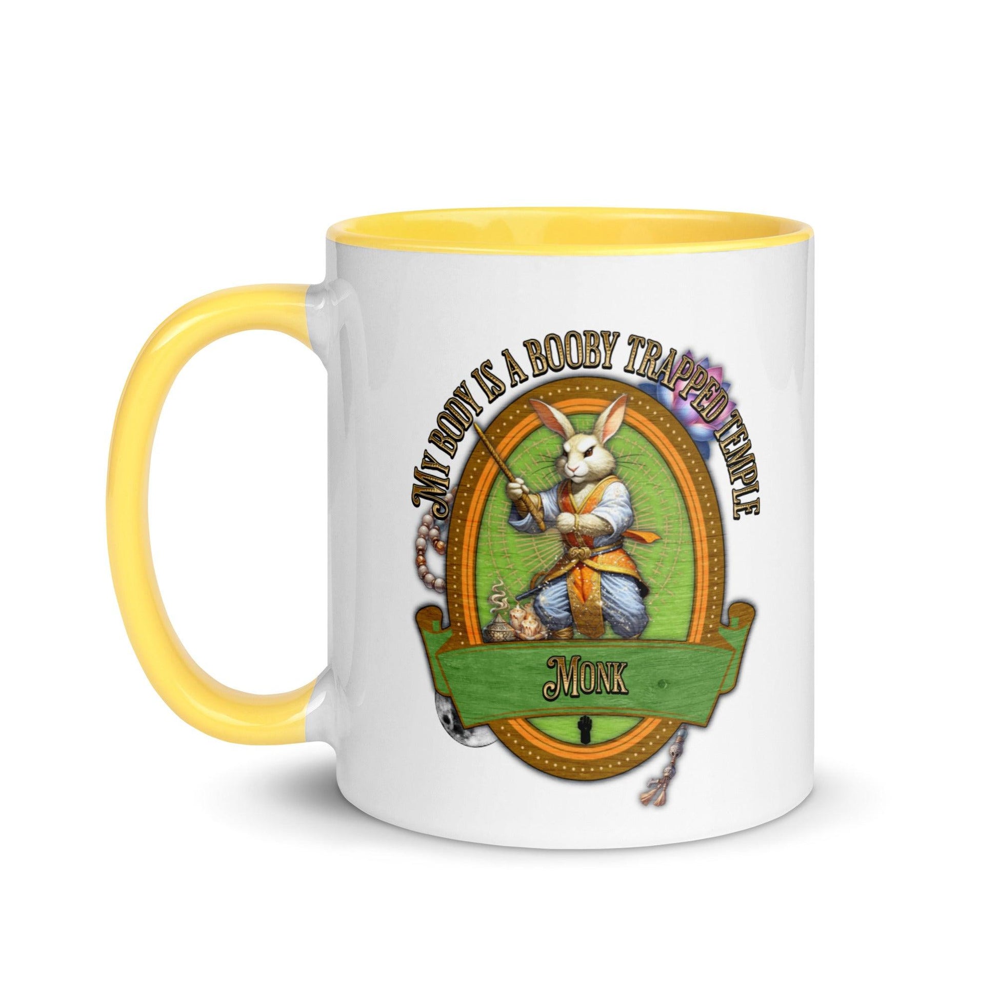 EYNA Emporium - "My Body is a Booby Trapped Temple" Monk Two-Toned Color Mug