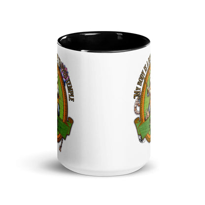 EYNA Emporium - "My Body is a Booby Trapped Temple" Monk Two-Toned Color Mug