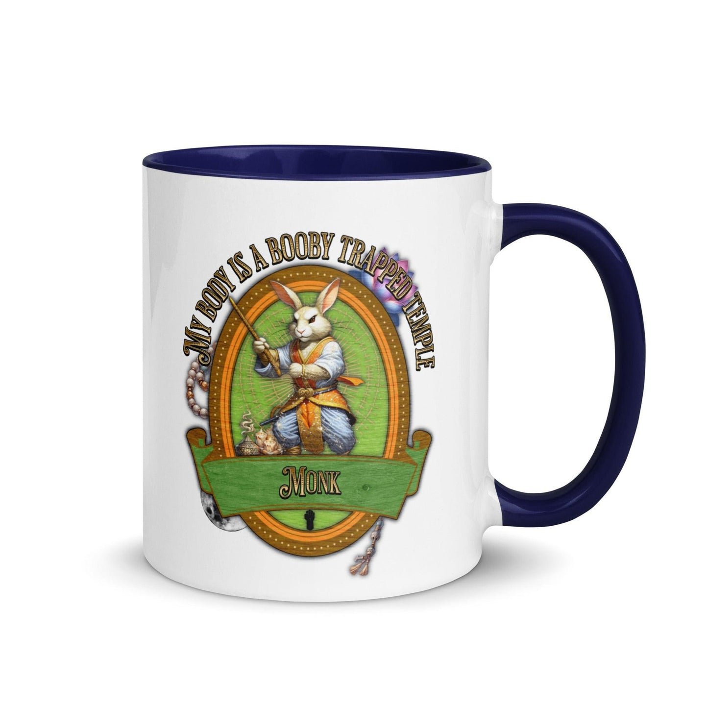 EYNA Emporium - "My Body is a Booby Trapped Temple" Monk Two-Toned Color Mug