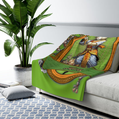 EYNA Emporium - "My Body is a Booby Trapped Temple" Sherpa Fleece Blanket - Monk