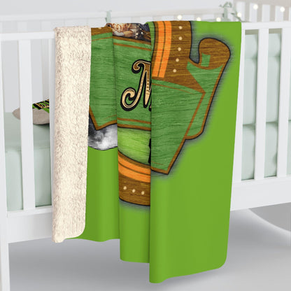 EYNA Emporium - "My Body is a Booby Trapped Temple" Sherpa Fleece Blanket - Monk