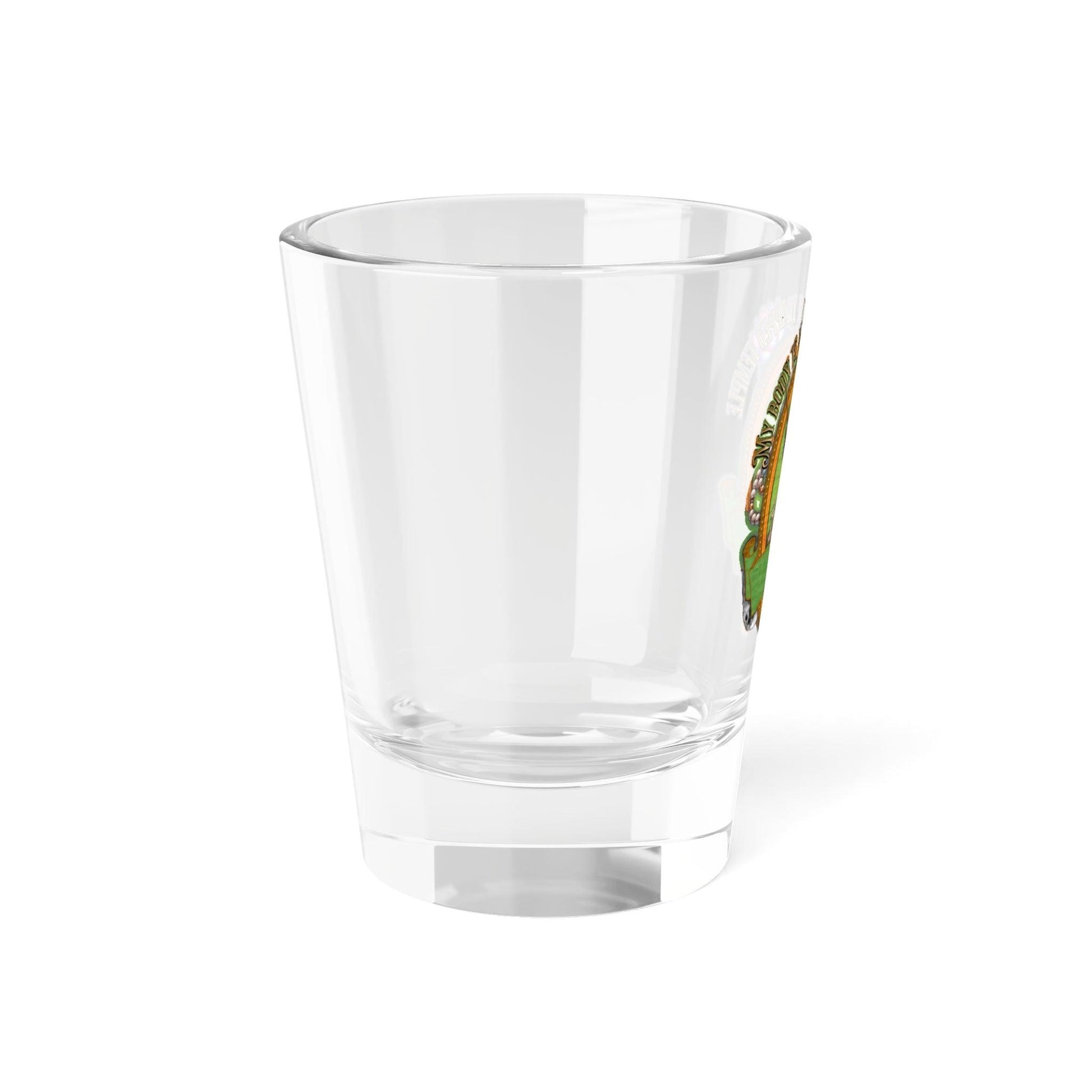 EYNA Emporium - "My Body is a Booby Trapped Temple" Shot Glass - Monk