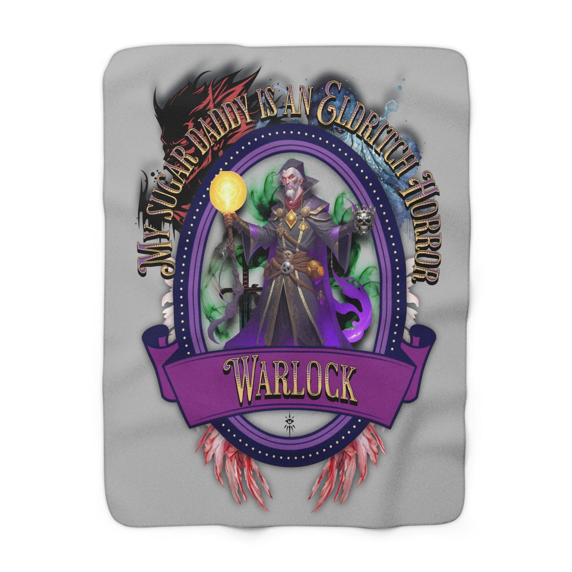 EYNA Emporium - "My Sugar Daddy is an Eldritch Horror" Sherpa Fleece Blanket - Warlock