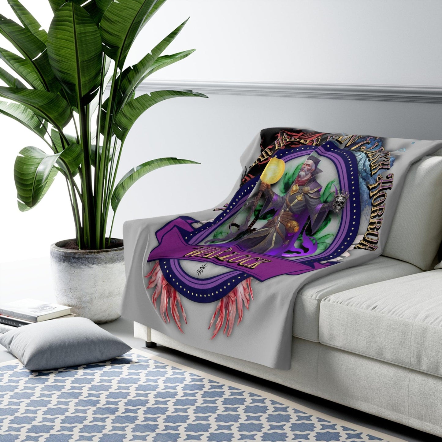 EYNA Emporium - "My Sugar Daddy is an Eldritch Horror" Sherpa Fleece Blanket - Warlock