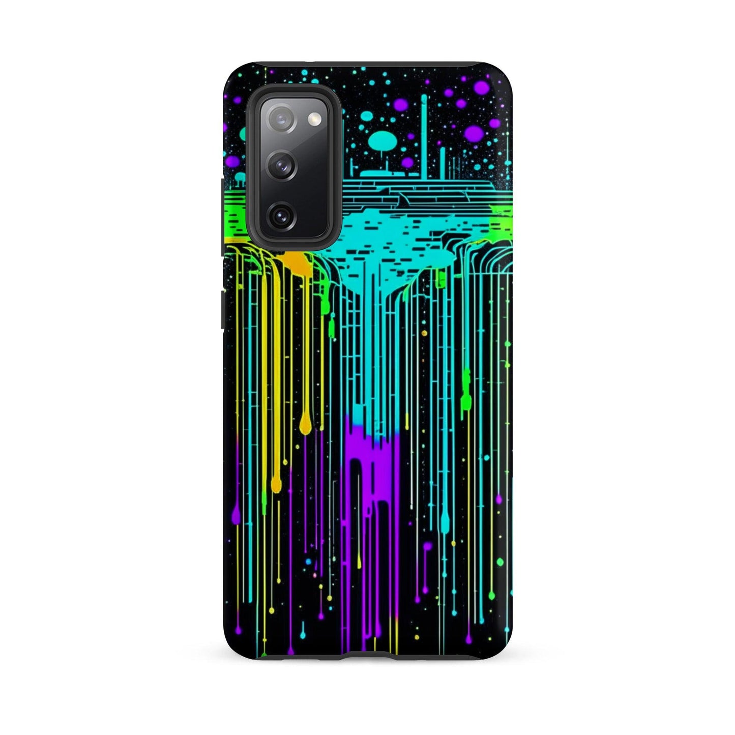 EYNA Emporium - "Neon Rainmaker" Tough Case for Samsung® Phones - Dual Layer Protection