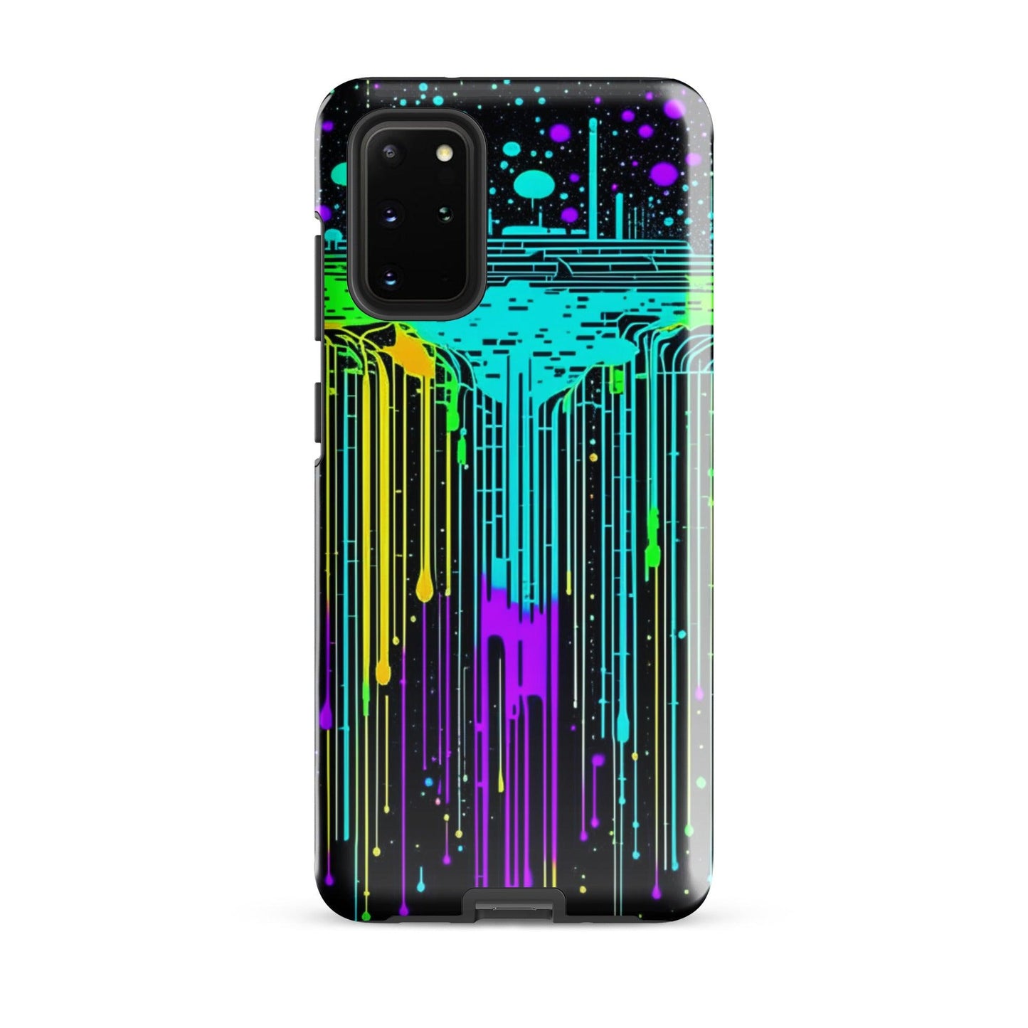 EYNA Emporium - "Neon Rainmaker" Tough Case for Samsung® Phones - Dual Layer Protection