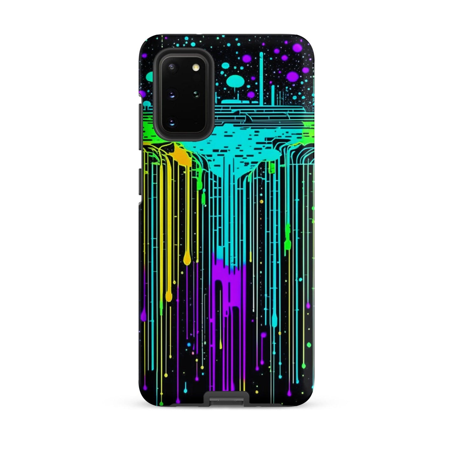 EYNA Emporium - "Neon Rainmaker" Tough Case for Samsung® Phones - Dual Layer Protection