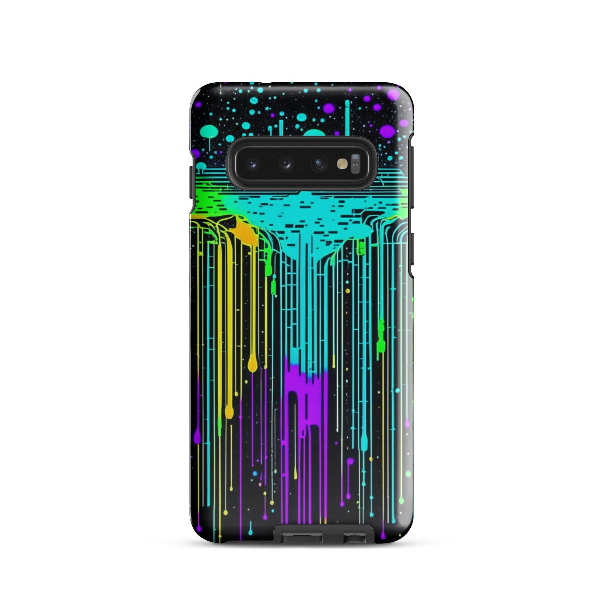 EYNA Emporium - "Neon Rainmaker" Tough Case for Samsung® Phones - Dual Layer Protection