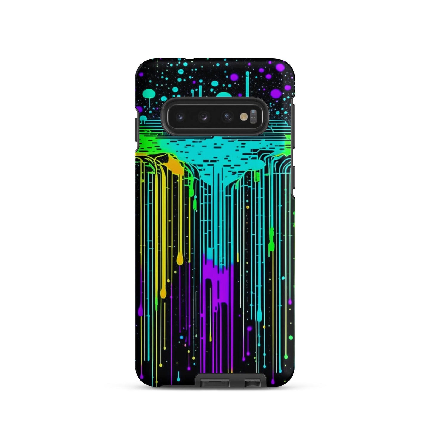 EYNA Emporium - "Neon Rainmaker" Tough Case for Samsung® Phones - Dual Layer Protection