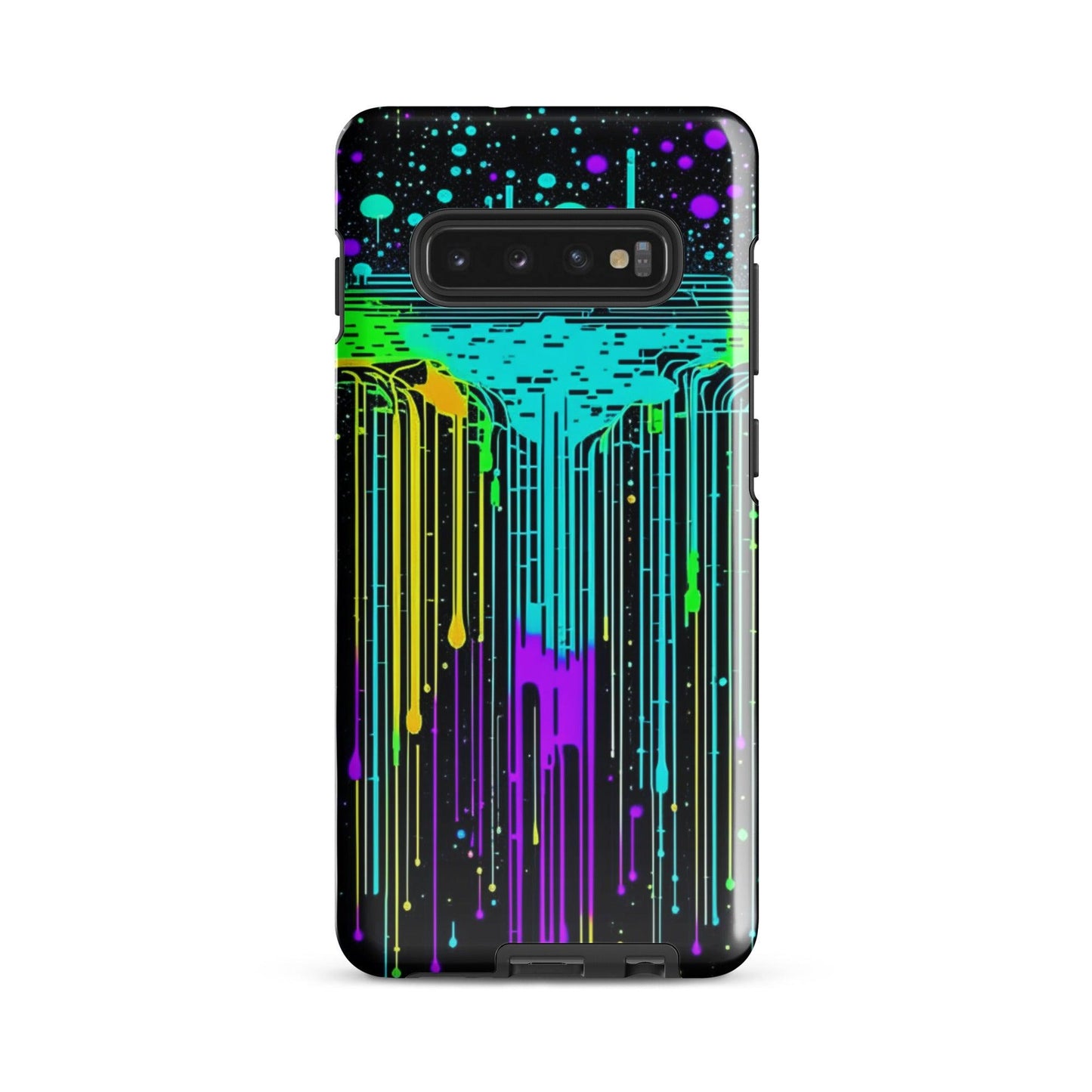 EYNA Emporium - "Neon Rainmaker" Tough Case for Samsung® Phones - Dual Layer Protection