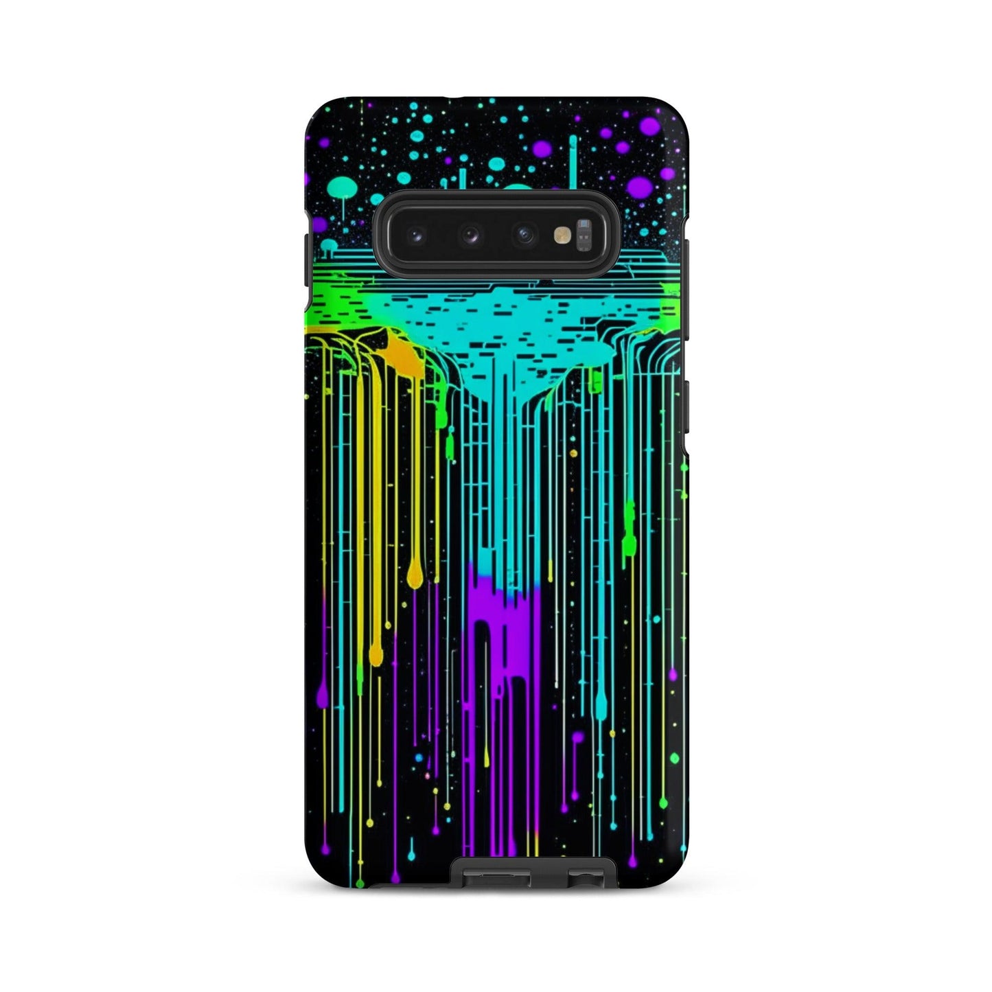 EYNA Emporium - "Neon Rainmaker" Tough Case for Samsung® Phones - Dual Layer Protection