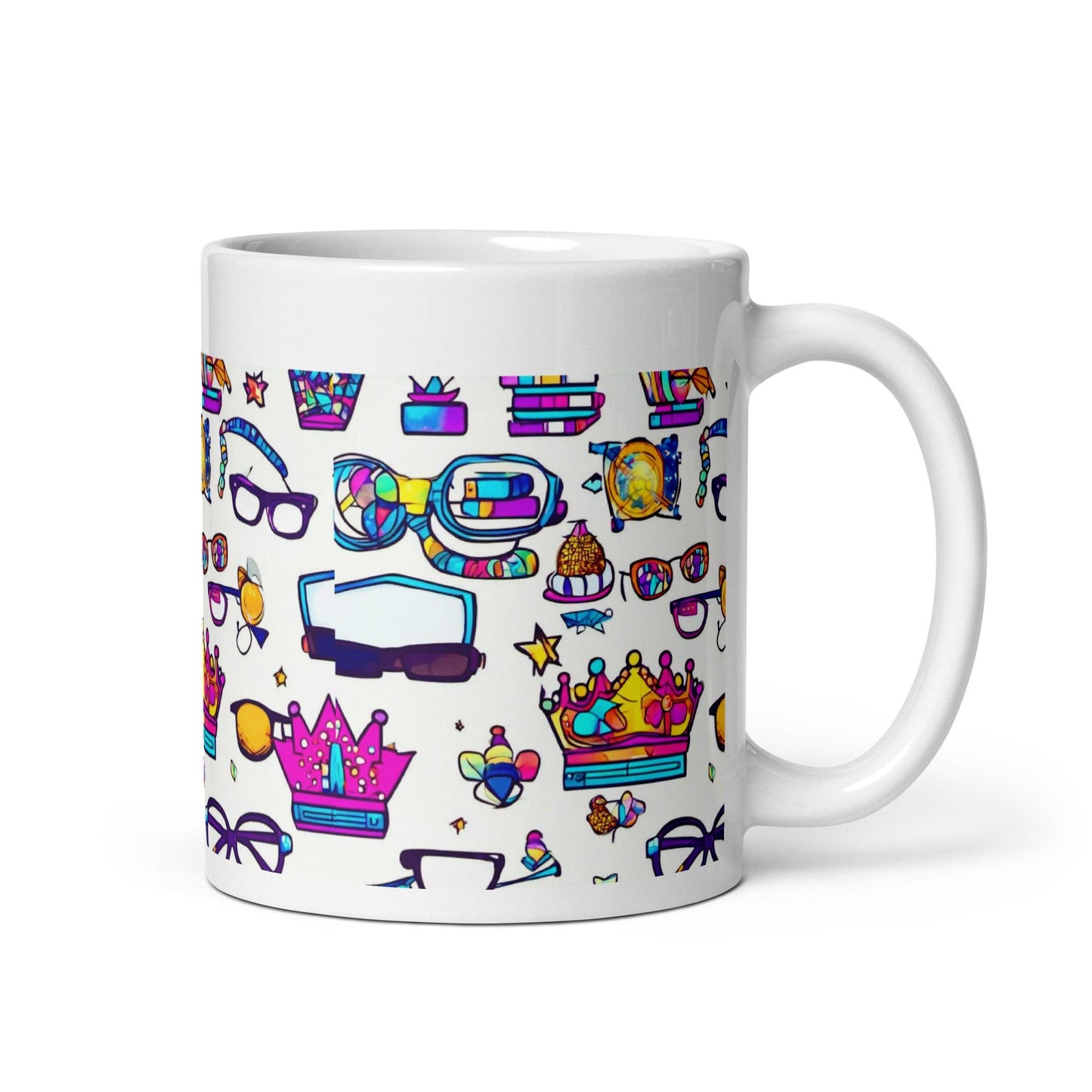 EYNA Emporium - "Nerd Chic" White Glossy Mug