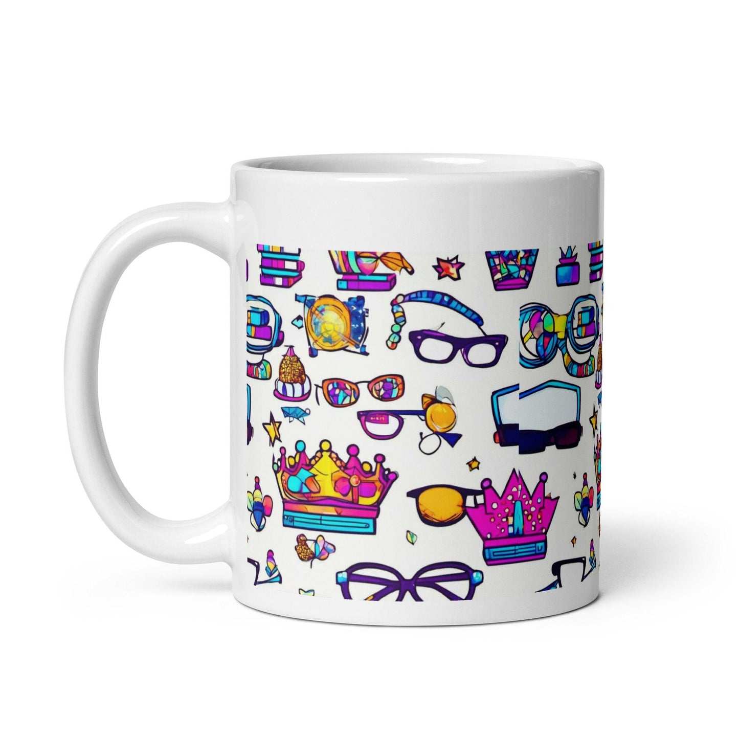 EYNA Emporium - "Nerd Chic" White Glossy Mug