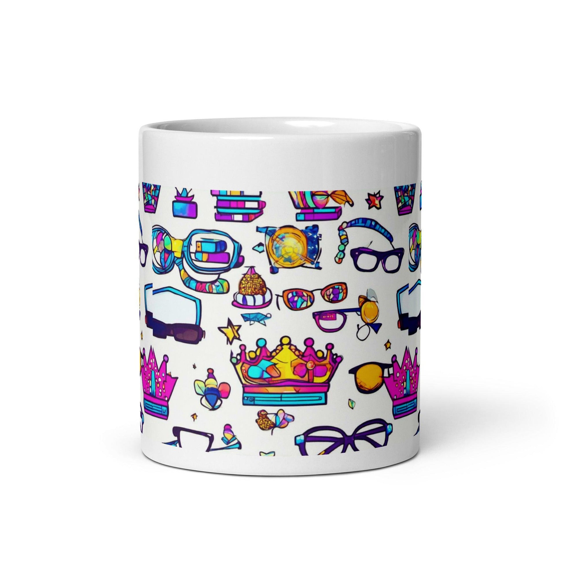 EYNA Emporium - "Nerd Chic" White Glossy Mug