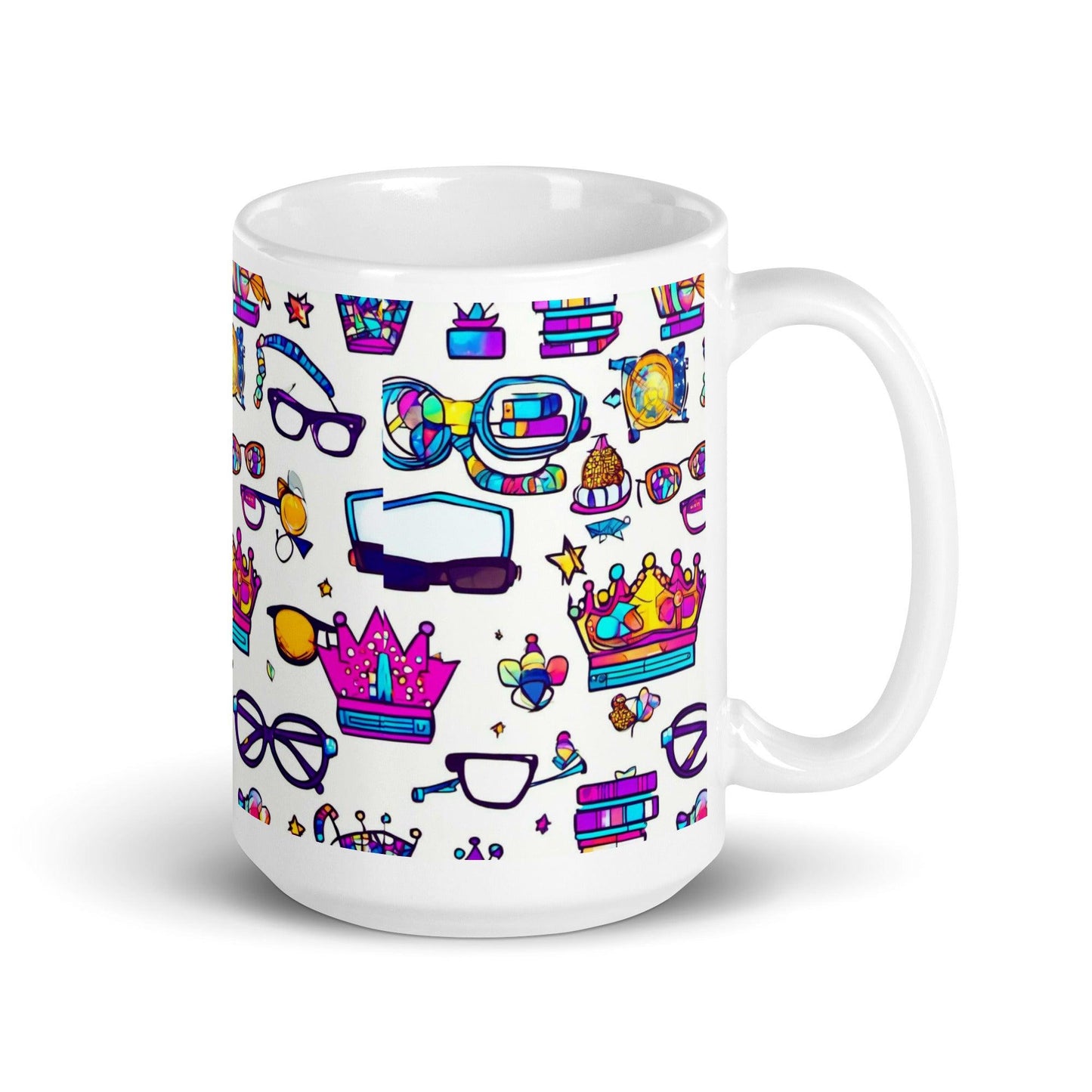 EYNA Emporium - "Nerd Chic" White Glossy Mug