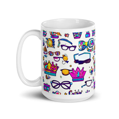 EYNA Emporium - "Nerd Chic" White Glossy Mug