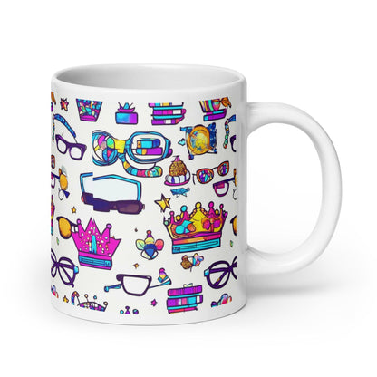 EYNA Emporium - "Nerd Chic" White Glossy Mug