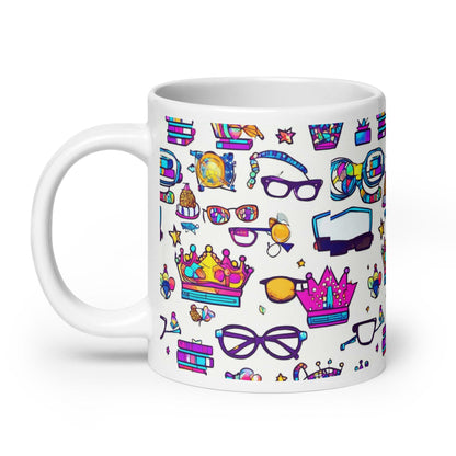 EYNA Emporium - "Nerd Chic" White Glossy Mug