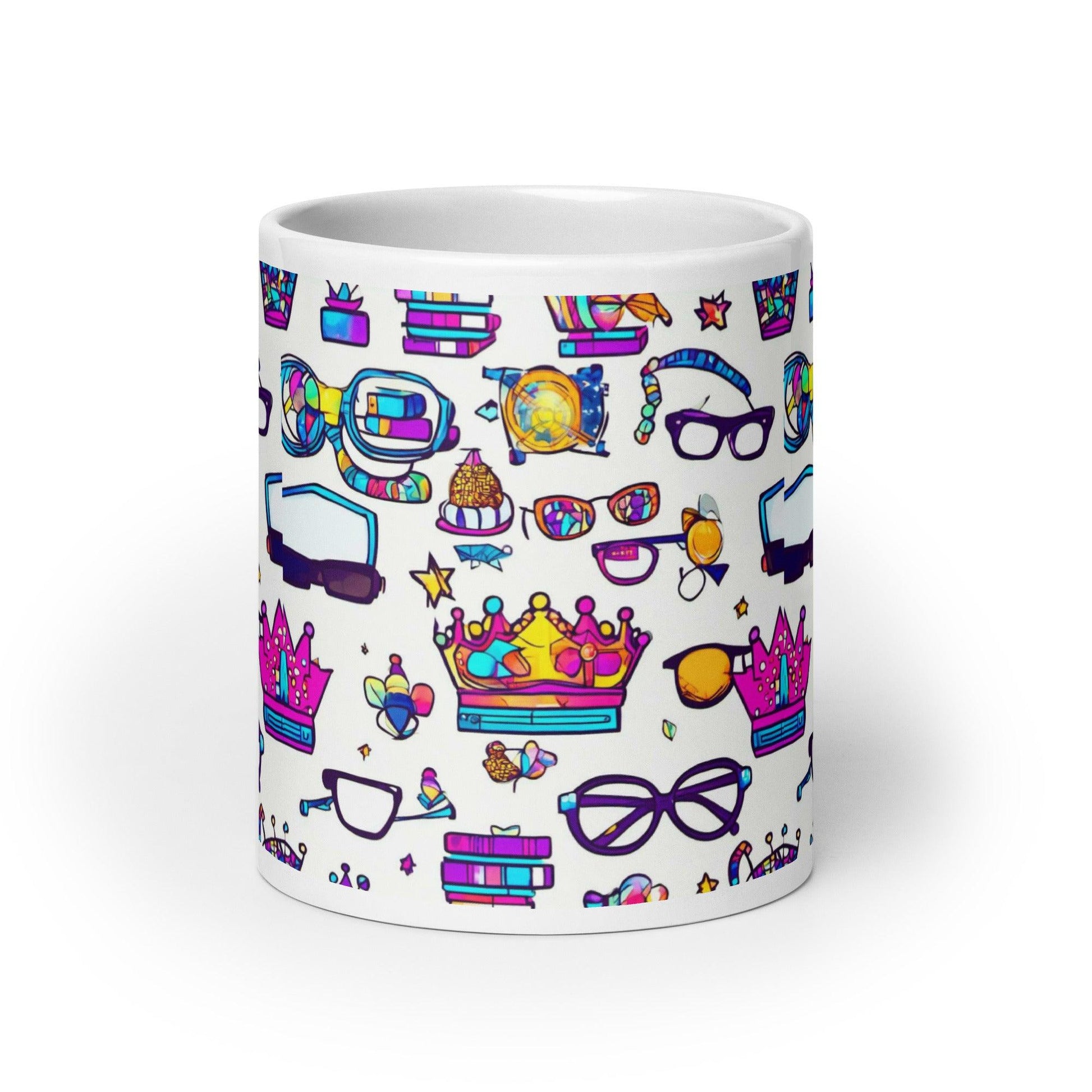 EYNA Emporium - "Nerd Chic" White Glossy Mug