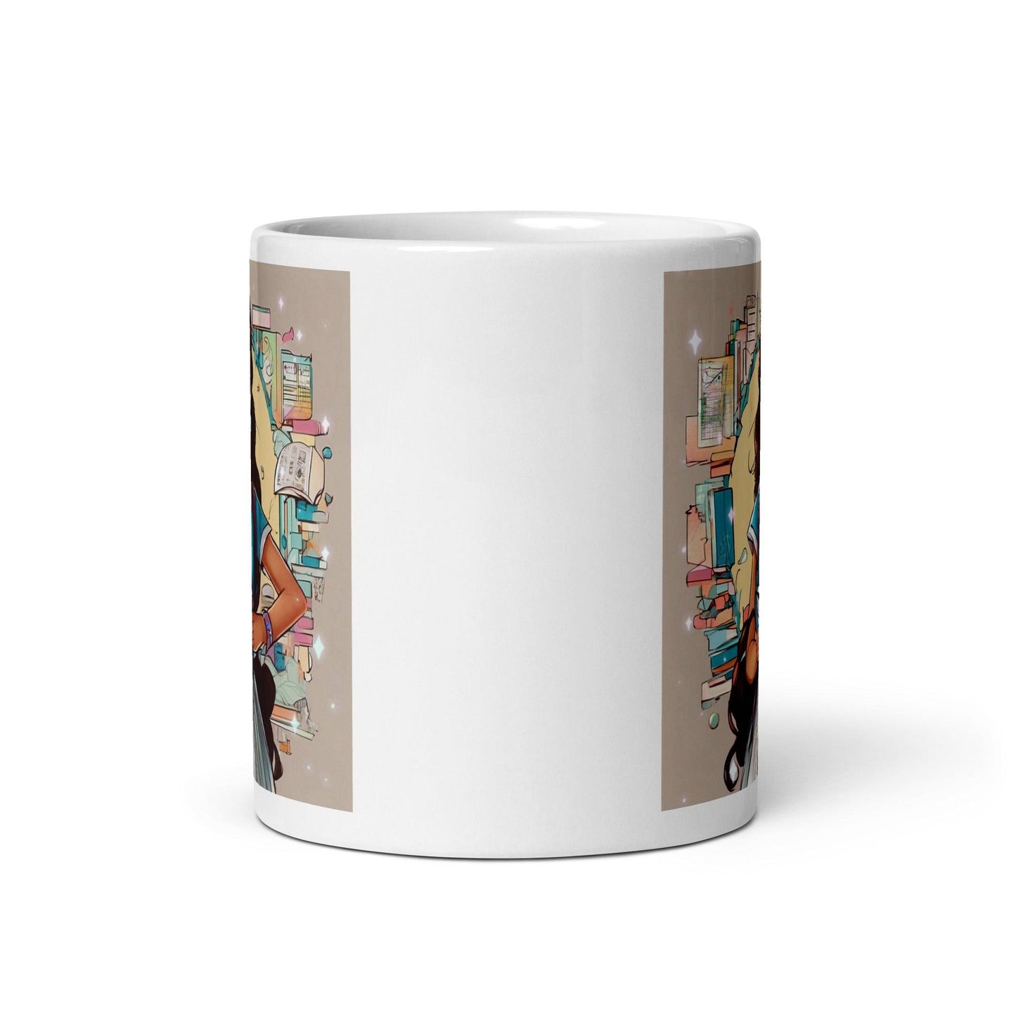 EYNA Emporium - "Nerdy Princess" White Glossy Mug