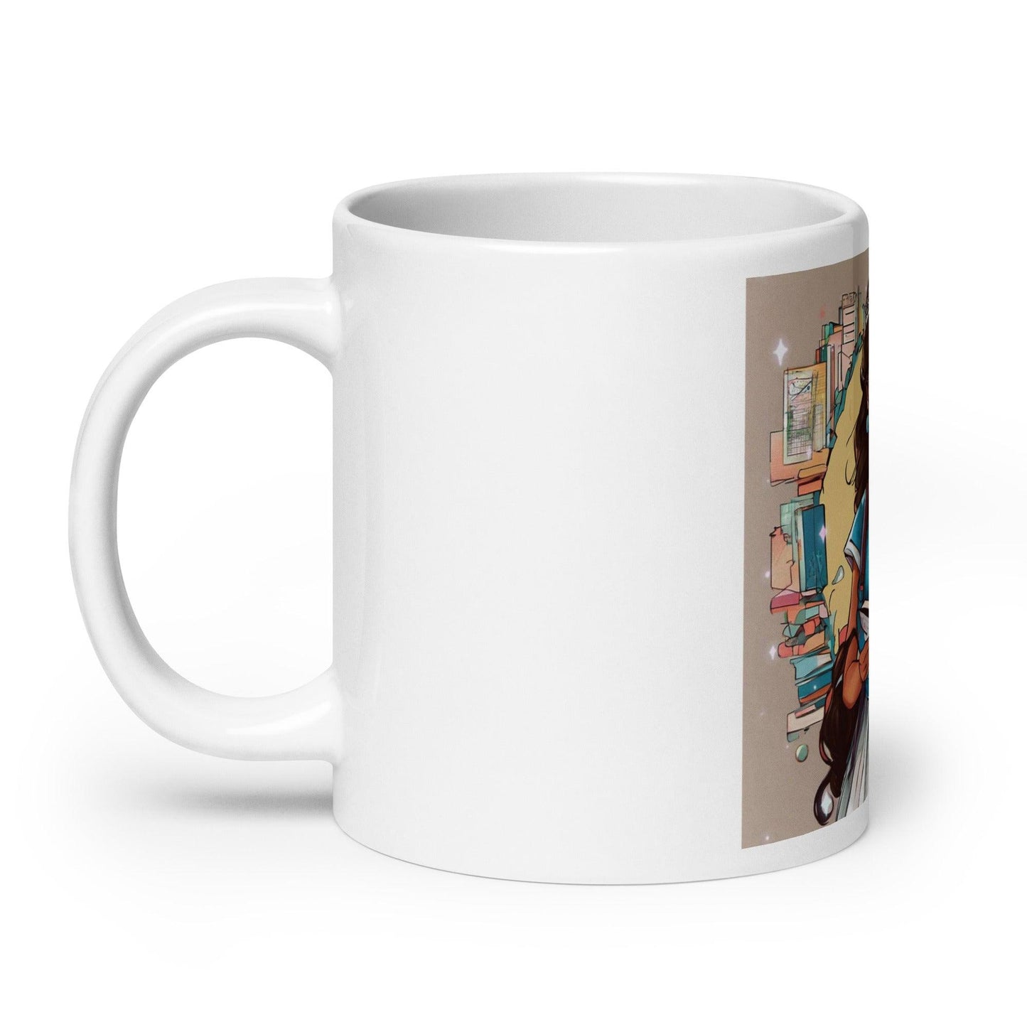 EYNA Emporium - "Nerdy Princess" White Glossy Mug