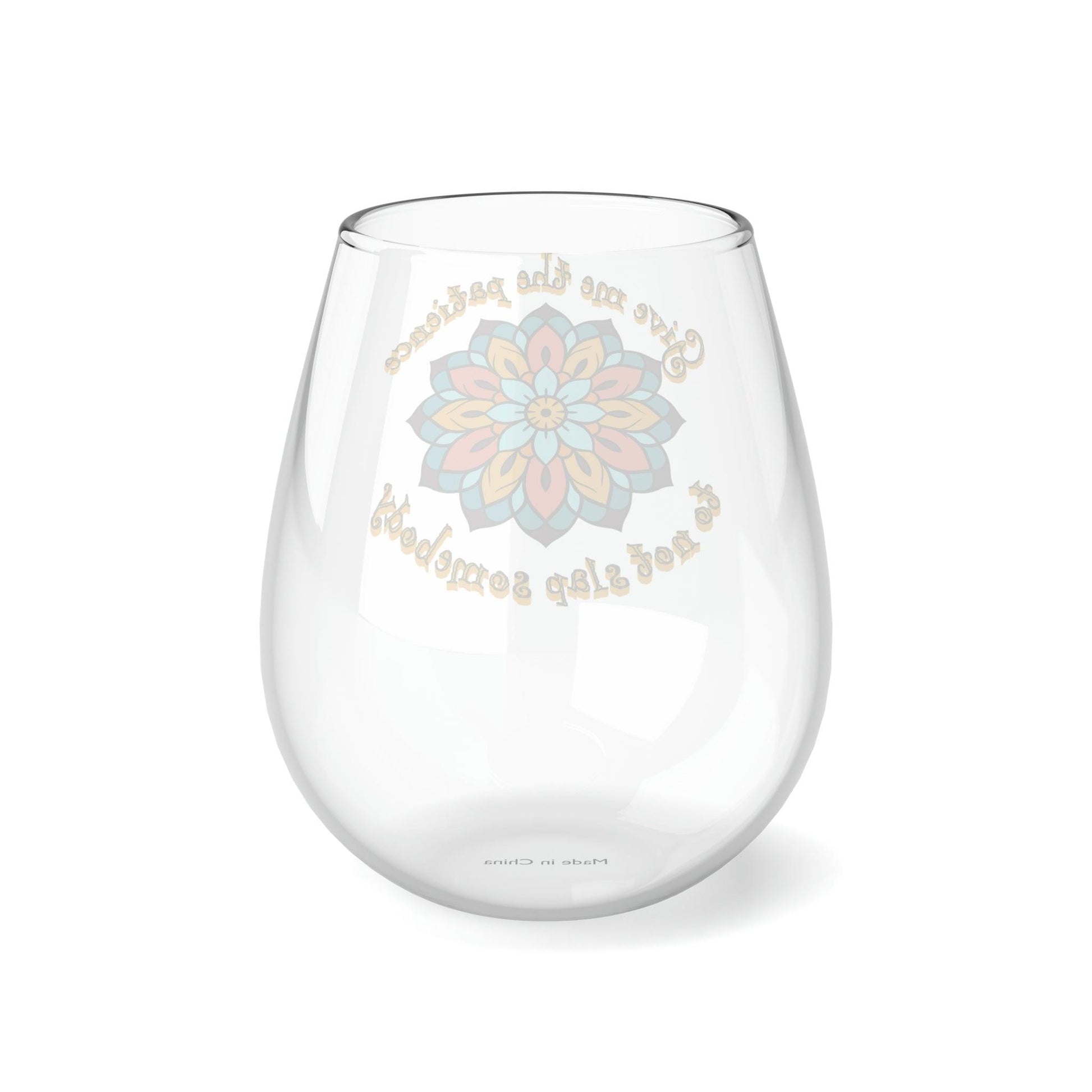 EYNA Emporium - "Patience" Stemless Wine Glass