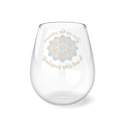 EYNA Emporium - "Patience" Stemless Wine Glass