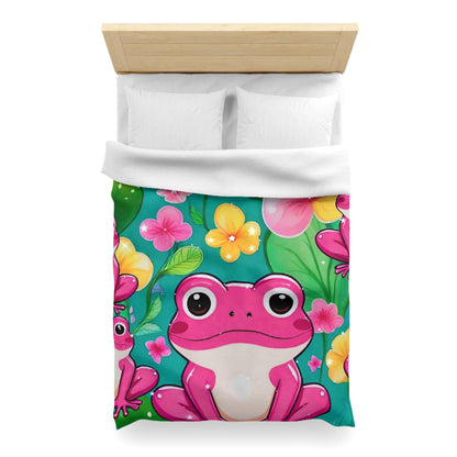 EYNA Emporium - "Pink Frog" Microfiber Duvet Cover