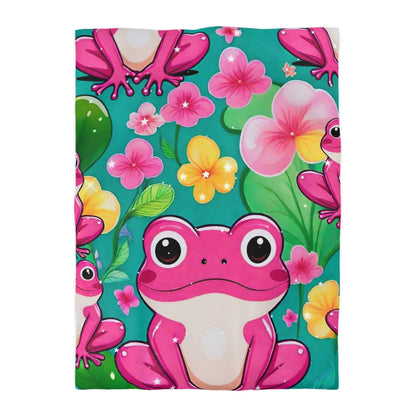 EYNA Emporium - "Pink Frog" Microfiber Duvet Cover