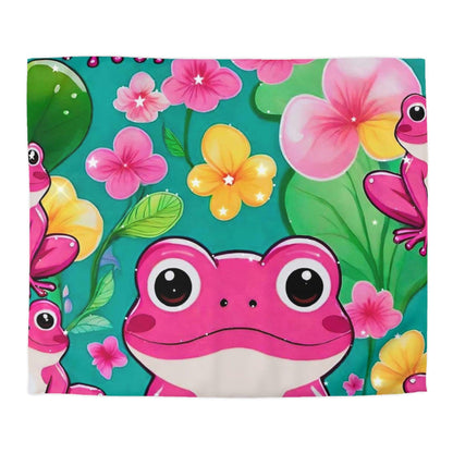 EYNA Emporium - "Pink Frog" Microfiber Duvet Cover