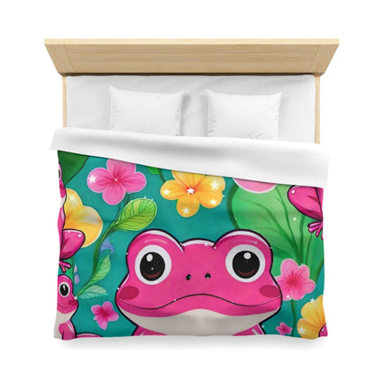 EYNA Emporium - "Pink Frog" Microfiber Duvet Cover