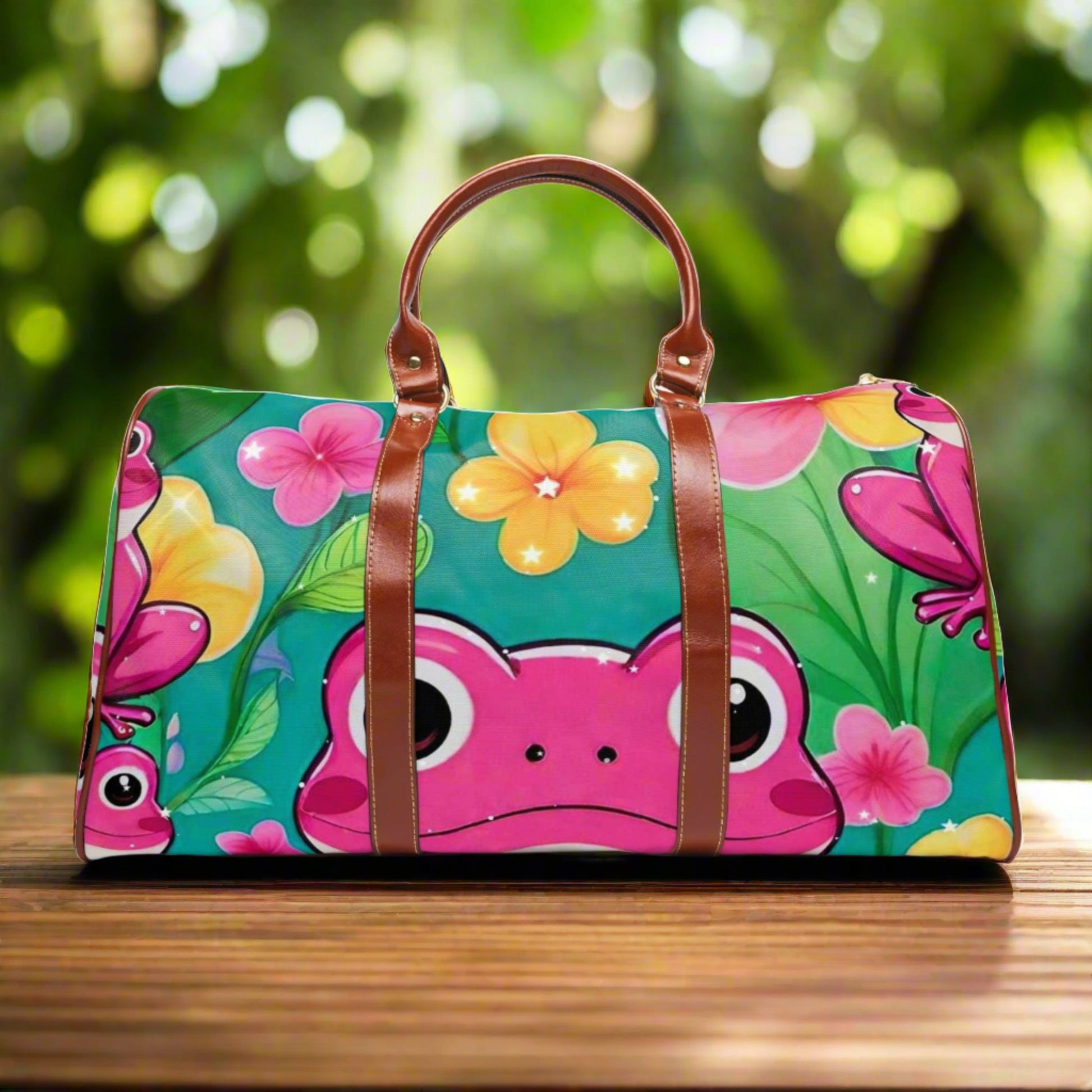 EYNA Emporium - "Pink Frog" Waterproof Travel Bag